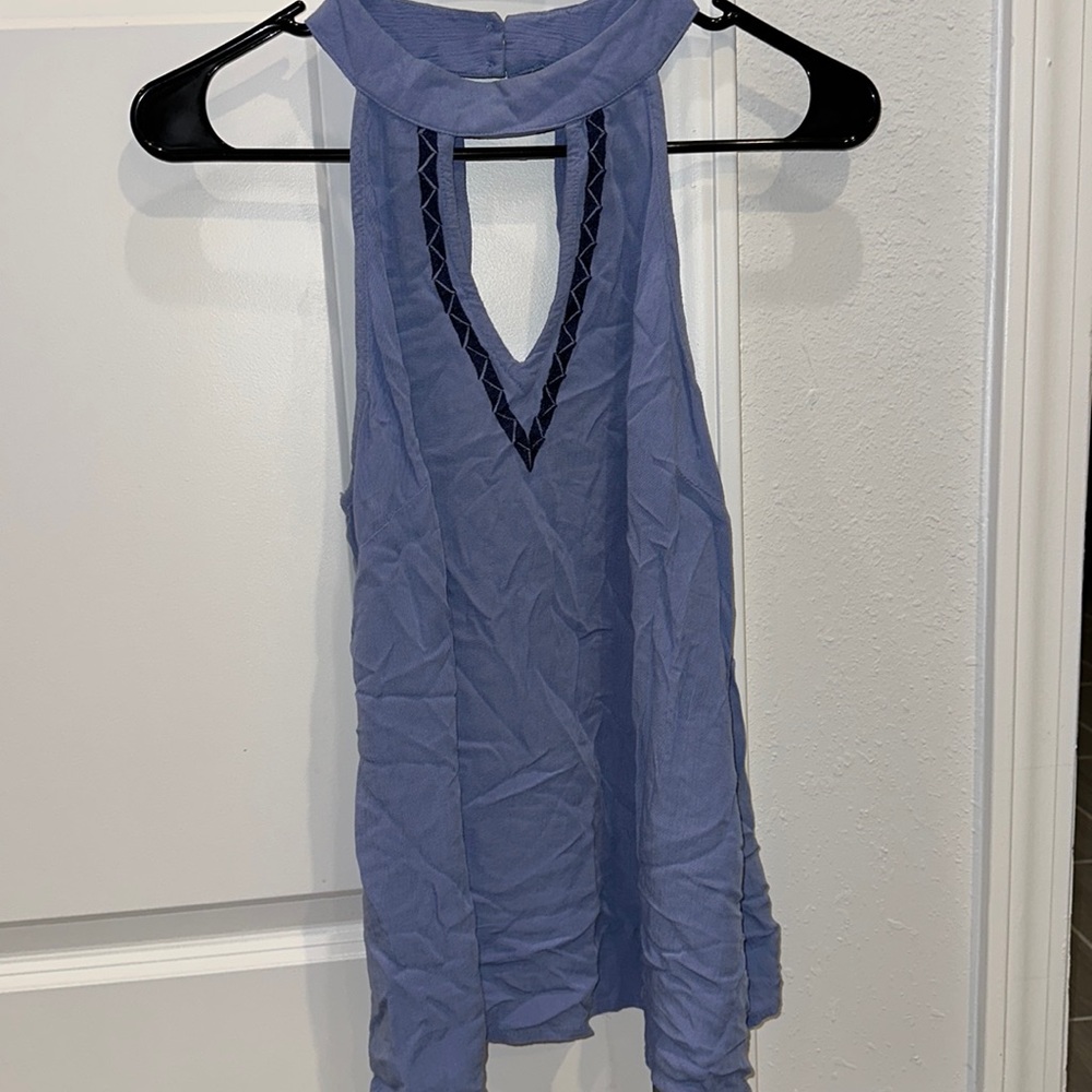 Blue Rain Tank Top. Size Small. Worn once. Like new. Wrinkled from moving.